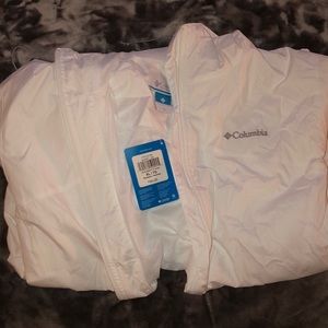 New White Columbia Windbreaker